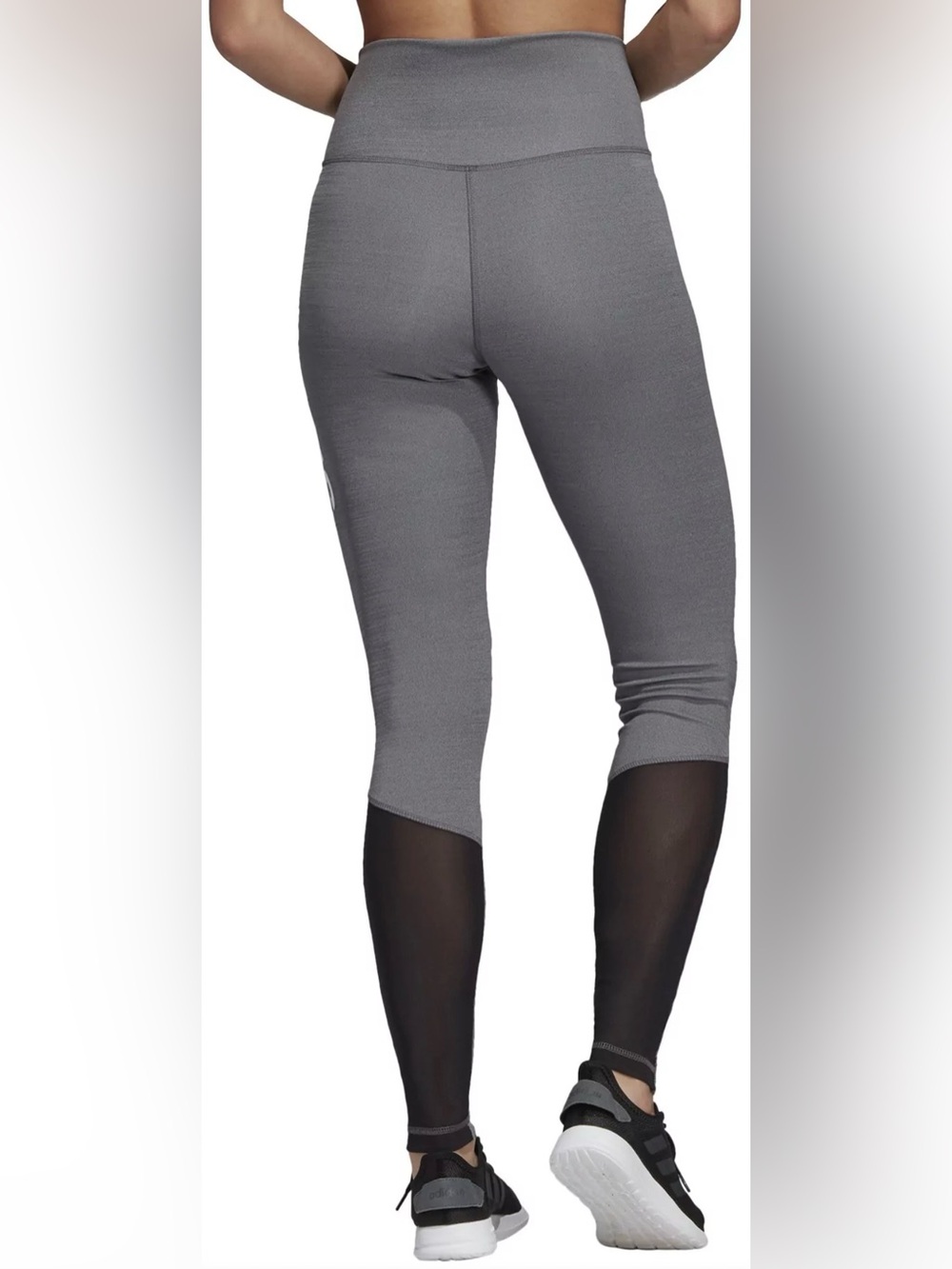 Adidas Tights W D2M Lo Hr Grey Large NWT - Picture 2 of 12